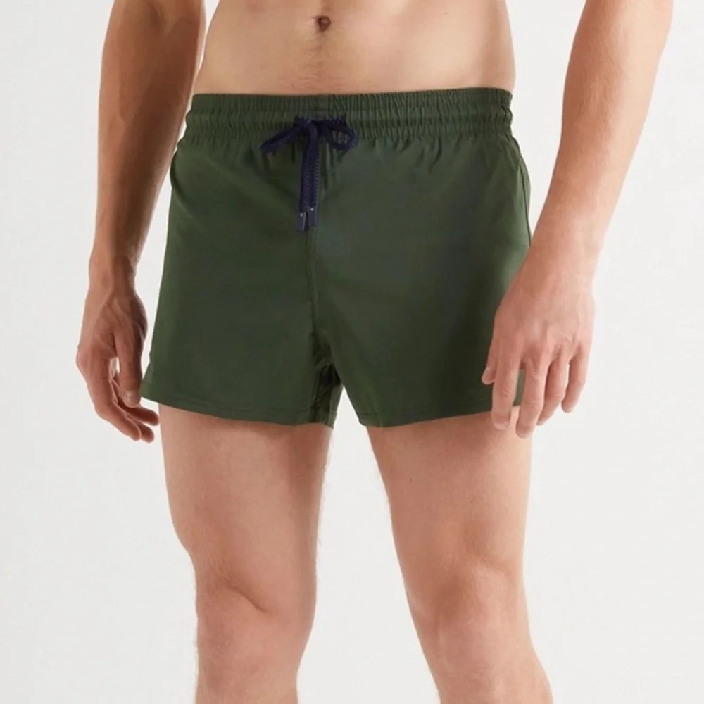 VILEBREQUIN - Moorea Short-Length Swim Shorts - Green L Short and Fitted